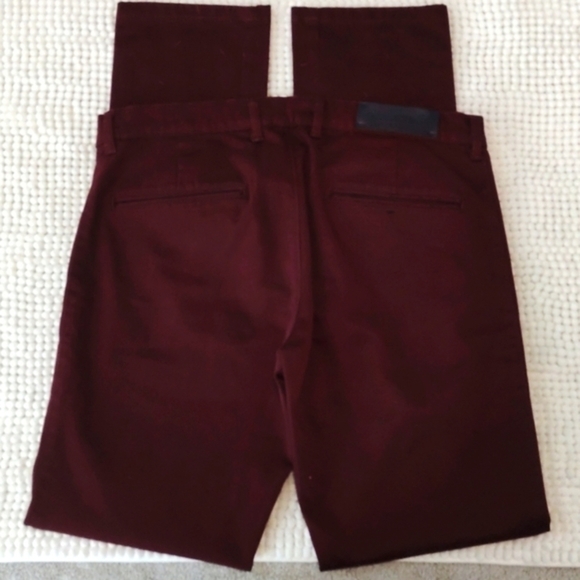 Men's Zara Man Maroon Skinny Slim Jean Pants Size 30 EUC #1425 - Picture 3 of 7